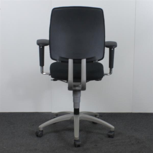 Grote foto entrada bureaustoel zwart lichtgrijs nieuwe stof huis en inrichting stoelen