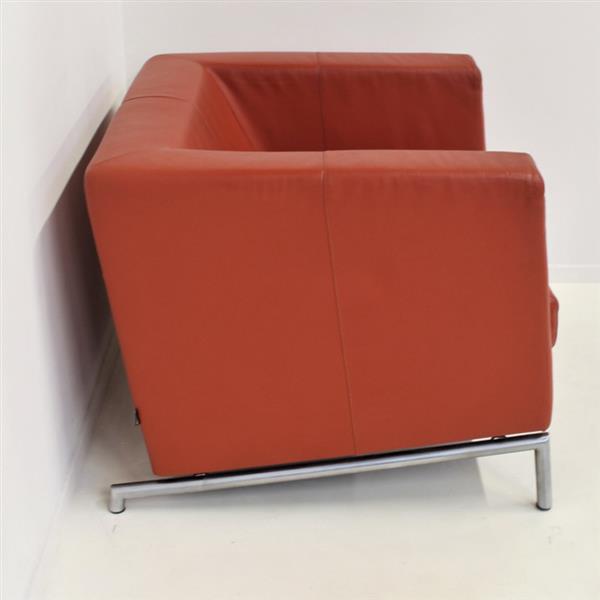 Grote foto kubik design fauteuil leder huis en inrichting stoelen