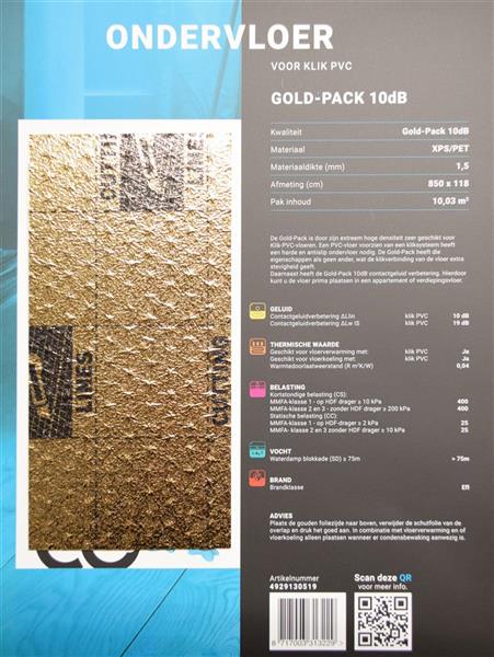 Grote foto ondervloer goldpack superior 10db doe het zelf en verbouw tegels