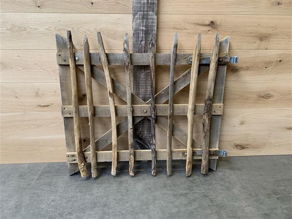 Grote foto kastanje poort hxl 90x100 cm incl hang sluitwerk doe het zelf en verbouw hout en planken