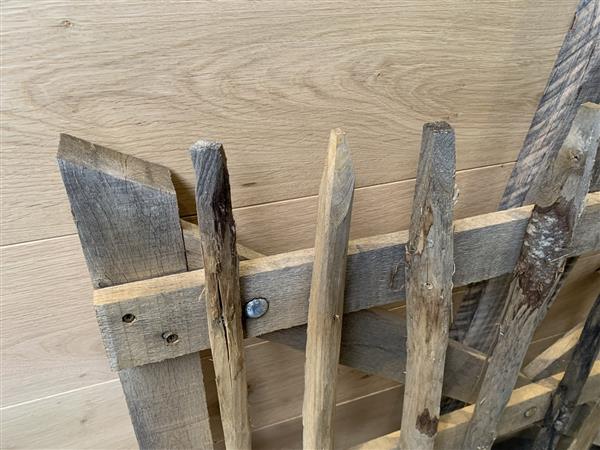 Grote foto kastanje poort hxl 90x100 cm incl hang sluitwerk doe het zelf en verbouw hout en planken