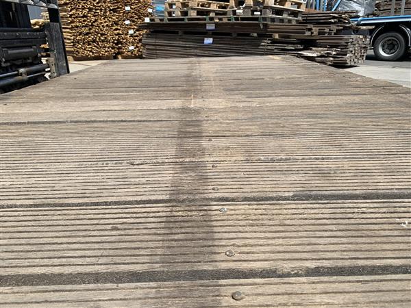 Grote foto gebruikte hardhouten brug 170 cm x 320 cm lengte doe het zelf en verbouw hout en planken
