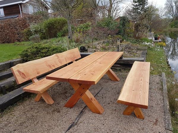Grote foto douglas kruispoot tafel 250cm doe het zelf en verbouw hout en planken