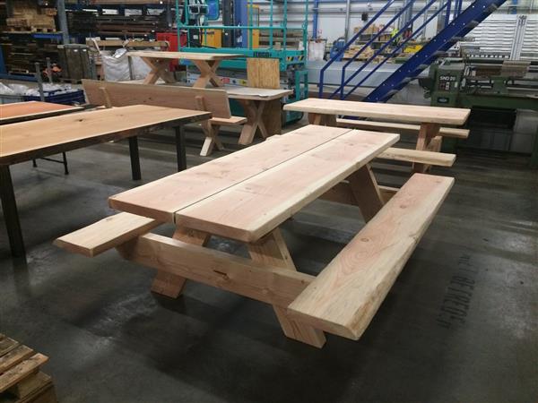Grote foto douglas picknick tafel 200cm doe het zelf en verbouw hout en planken