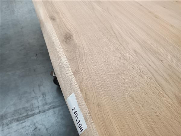 Grote foto 100x240cm 40mm eiken tafelbladen doe het zelf en verbouw hout en planken
