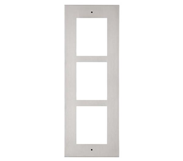 Grote foto 2n inbouw installatieframe met grootte 3 modules voor helios ip verso moet altijd gebruikt worden audio tv en foto videobewakingsapparatuur