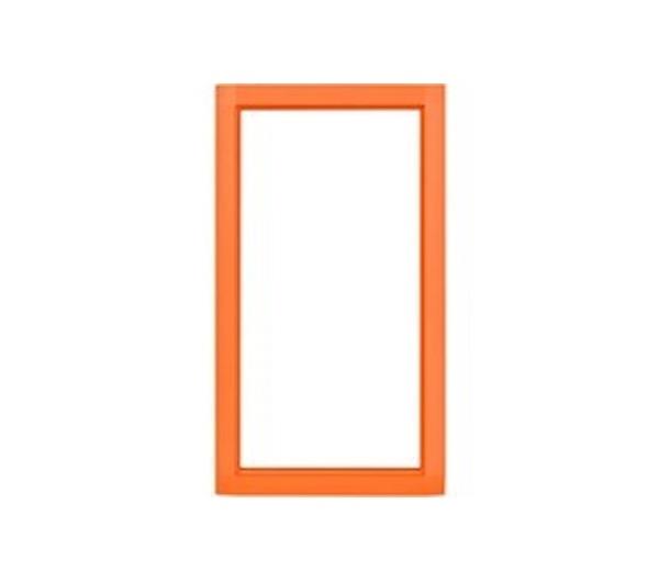 Grote foto 2n oranje metalen kader voor helios ip safety audio tv en foto videobewakingsapparatuur