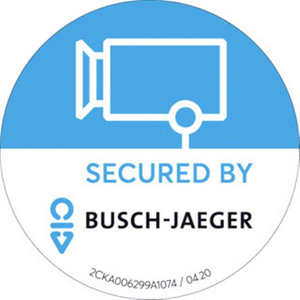 Grote foto busch secure home sticker buiten busch secure home sticker buiten doe het zelf en verbouw inbraaksystemen