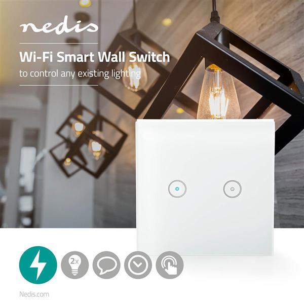 Grote foto wi fi smart lichtschakelaar dubbel wi fi smart lichtschakelaar dubbel verzamelen overige verzamelingen