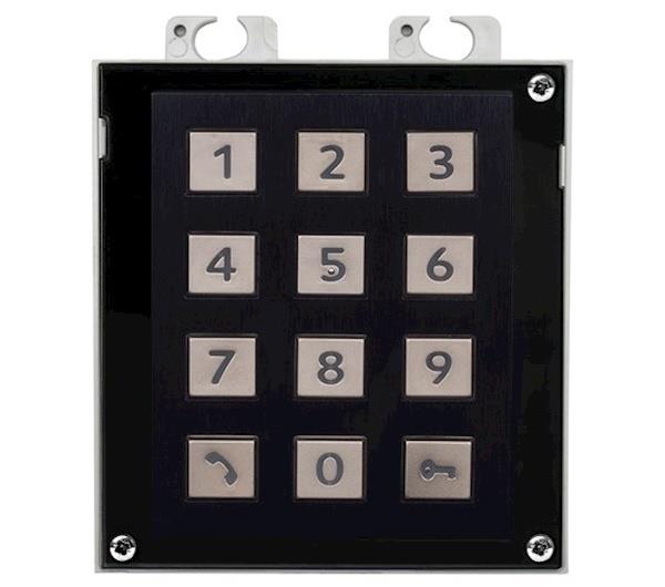 Grote foto 2n numerisch keypad voor modulair helios verso ip videofoonsysteem kleur zwart audio tv en foto videobewakingsapparatuur