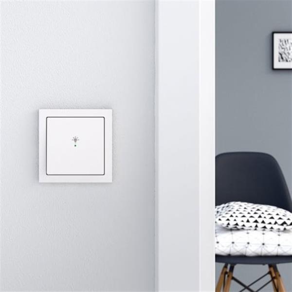 Grote foto free home bedieningswip 1 voudig future linear studiowit glanzend met licht symbool verzamelen overige verzamelingen