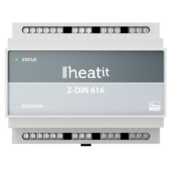 Grote foto heat it z din 616 z wave plus dinrail module met 6 relais poorten verzamelen overige verzamelingen