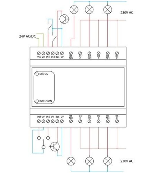 Grote foto heat it z din 616 z wave plus dinrail module met 6 relais poorten verzamelen overige verzamelingen