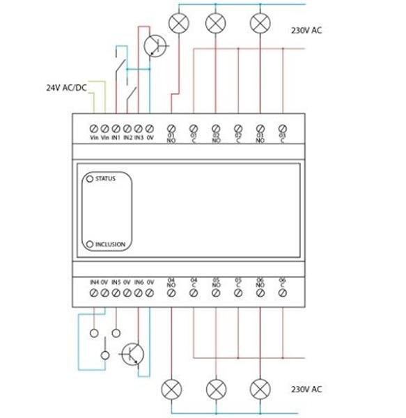 Grote foto heat it z din 616 z wave plus dinrail module met 6 relais poorten verzamelen overige verzamelingen