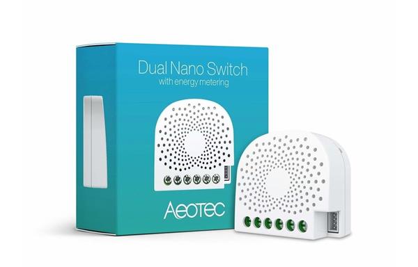 Grote foto aeotec dual nano switch with powermeting dual nano switch with powermeting verzamelen overige verzamelingen