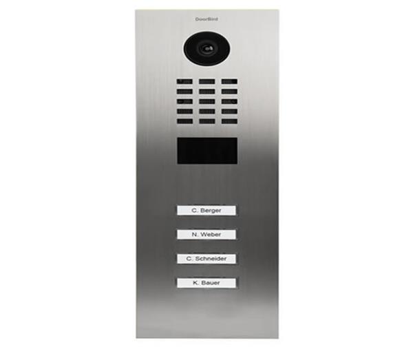 Grote foto doorbird ip intercom d2104v rvs v2a aantal 4 drukknoppen audio tv en foto videobewakingsapparatuur