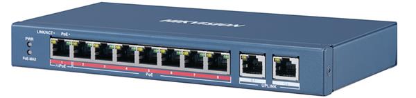 Grote foto hikvision 8 poorts gigabit switch ds 3e0510hp e doe het zelf en verbouw inbraaksystemen