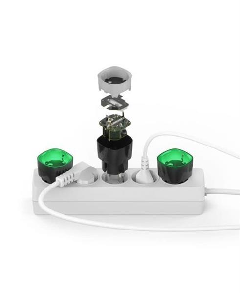 Grote foto ajax socket draadloze slimme stekker met energiemonitor zwart doe het zelf en verbouw inbraaksystemen