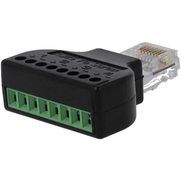 Grote foto utp rj45 naar terminal block schroefklem adapter doe het zelf en verbouw inbraaksystemen