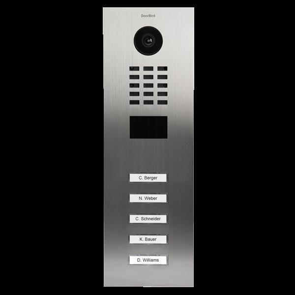 Grote foto doorbird ip intercom d2105v rvs v2a 5 drukknoppen aantal 5 drukknoppen audio tv en foto videobewakingsapparatuur