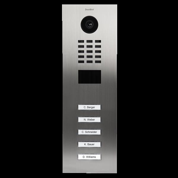 Grote foto doorbird ip intercom d2105v rvs v2a 5 drukknoppen aantal 5 drukknoppen audio tv en foto videobewakingsapparatuur
