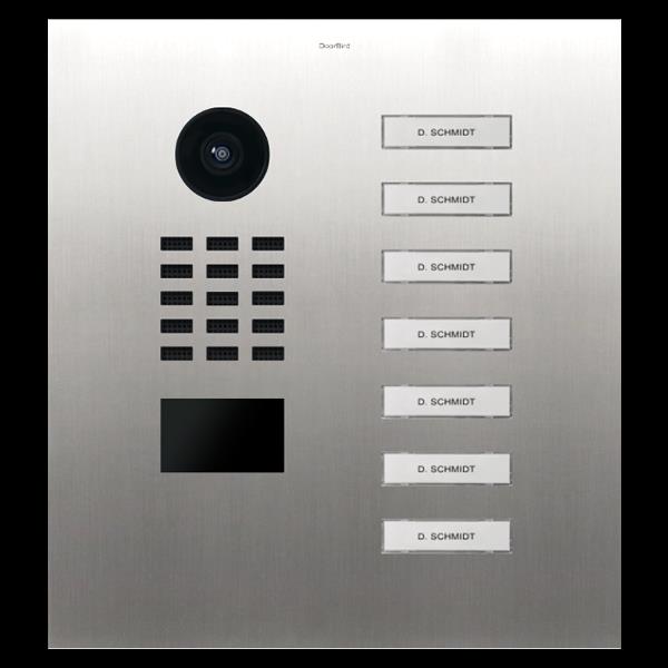 Grote foto doorbird ip intercom d2107v rvs 7 drukknoppen aantal 7 drukknoppen audio tv en foto videobewakingsapparatuur