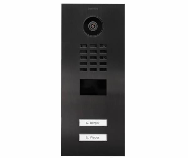 Grote foto doorbird ip intercom d2102v titanium 2 drukknoppen doorbird ip intercom d2102v titanium 2 drukkno audio tv en foto videobewakingsapparatuur