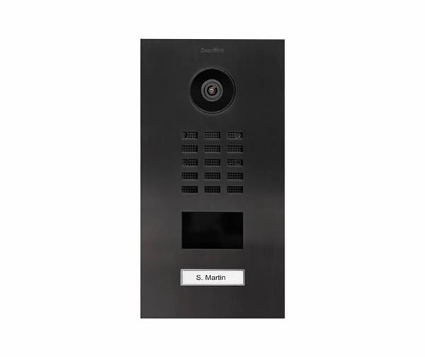 Grote foto doorbird ip intercom d2101v titanium 1 drukknop doorbird ip intercom d2101v inbouw titanium 1 druk audio tv en foto videobewakingsapparatuur