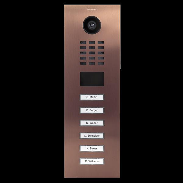 Grote foto doorbird ip intercom d2106v brons 6 drukknoppen aantal 6 drukknoppen audio tv en foto videobewakingsapparatuur