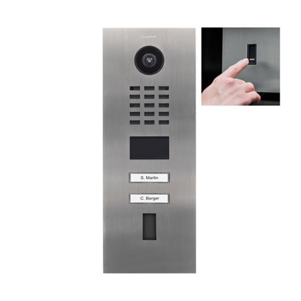 Grote foto doorbird intercom d2102fv rvs v2a doorbird intercom d2102fv rvs v2a audio tv en foto videobewakingsapparatuur