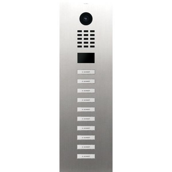 Grote foto doorbird ip intercom d2110lv rvs 10 drukknoppen 10 drukknoppen onder elkaar geplaatst audio tv en foto videobewakingsapparatuur