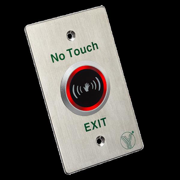 Grote foto contactloze exit knop uitgevoerd in rvs doe het zelf en verbouw inbraaksystemen