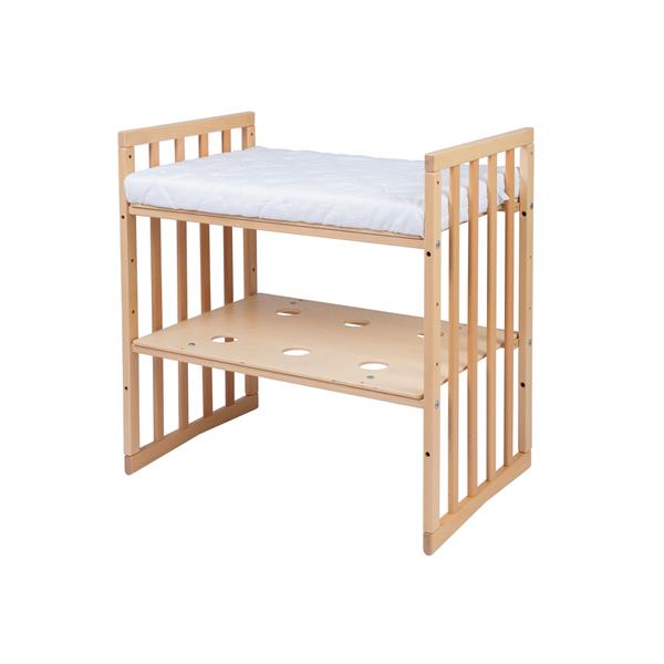 Grote foto multifunctioneel ovaal 7 in 1 babybed peuterbed incl. matras natural kinderen en baby complete kinderkamers