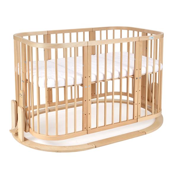 Grote foto chommelvoet voor 7 in 1 babybed natural kinderen en baby complete kinderkamers