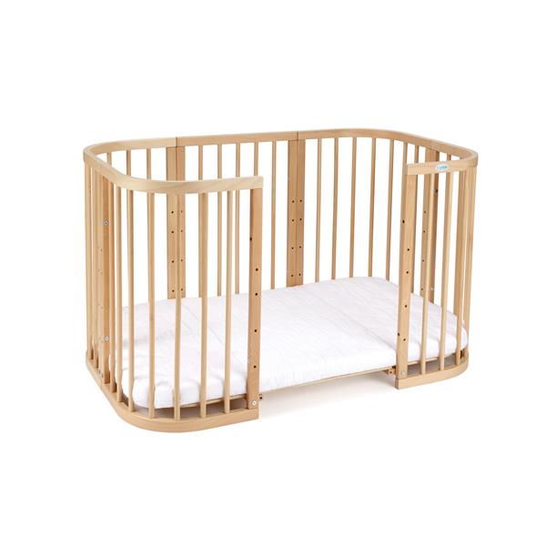 Grote foto multifunctioneel 7 in 1 babybed incl. matras natural kinderen en baby complete kinderkamers