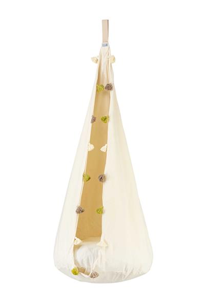 Grote foto hangnest schommel beige frill beige fril kinderen en baby overige