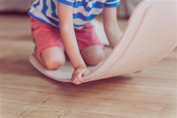 Grote foto balance board gakker graded light rwhite met vingerbeveiliging light white kinderen en baby overige