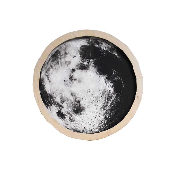 Grote foto houten decolamp moon moon 40cm kinderen en baby complete kinderkamers