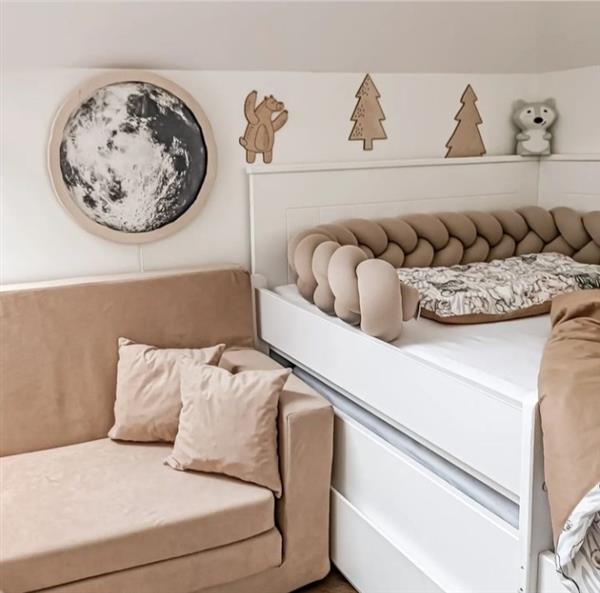 Grote foto houten decolamp moon moon 40cm kinderen en baby complete kinderkamers