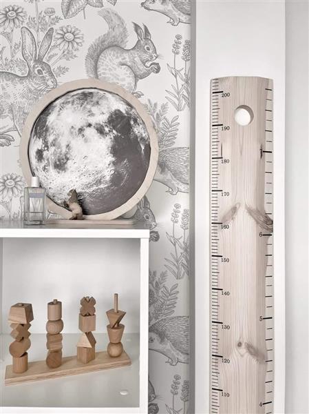 Grote foto houten decolamp moon moon 40cm kinderen en baby complete kinderkamers