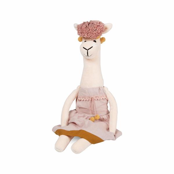 Grote foto handgemaakte knuffel lama carmen 65cm carmen kinderen en baby poppen
