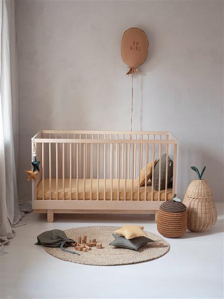 Grote foto ledikant 3 in 1 bed peuterbed 70 x 140cm basic ledikant peuterbed cashmere kinderen en baby complete kinderkamers