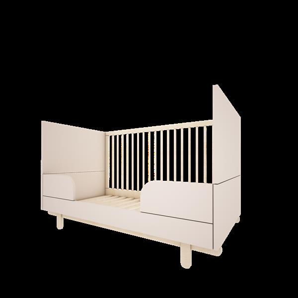 Grote foto ledikant 3 in 1 bed peuterbed 70 x 140cm basic ledikant peuterbed cashmere kinderen en baby complete kinderkamers