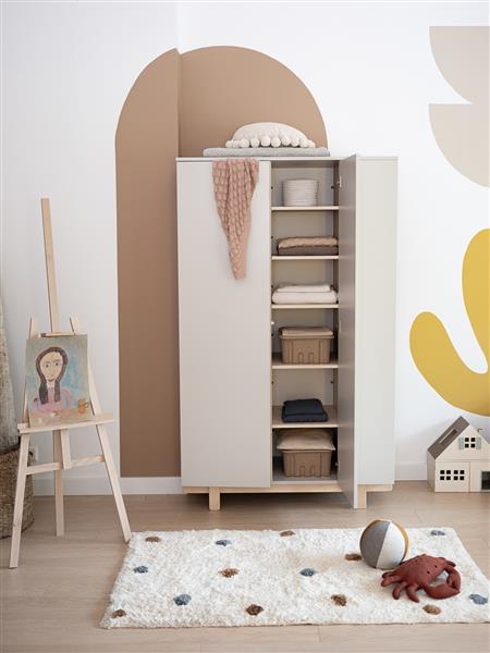 Grote foto kledingkast basic wood luck kledingkast basic cashmere kinderen en baby complete kinderkamers