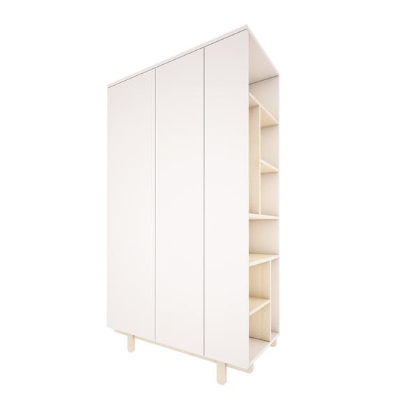 Grote foto kledingkast basic wood luck kledingkast basic cashmere kinderen en baby complete kinderkamers