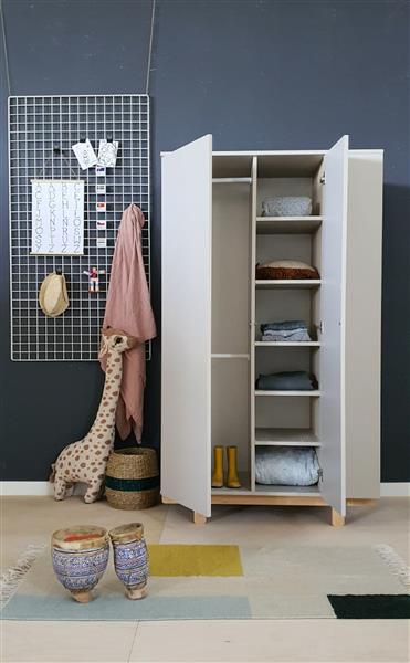 Grote foto kledingkast basic wood luck kledingkast basic cashmere kinderen en baby complete kinderkamers