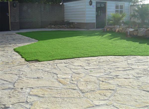 Grote foto flagstones bourgogne geel voor tuin direct leverbaar tuin en terras tegels en terrasdelen