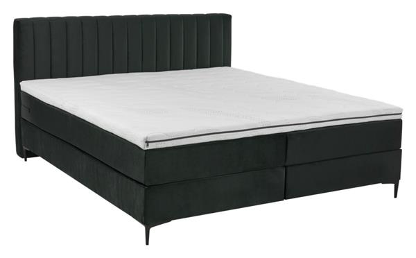 Grote foto boxspring cindy 160x200 zwart huis en inrichting bedden