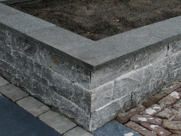 Grote foto vijverrand basalt gevlamd 100x20x3 cm tuin en terras vijvers en toebehoren