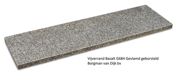 Grote foto vijverrand basalt gevlamd 100x20x3 cm tuin en terras vijvers en toebehoren